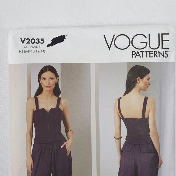 Vogue V2035 Rachel Comey Designer Jumpsuit Sewing Pattern Misses Sizes 6-14 - Picture 2 of 7